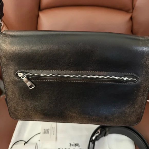 Coach Chain Tabby in Loved Leather Bag with Charms - Picture 7 of 12